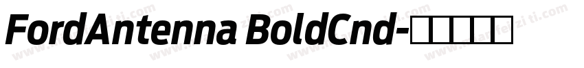 FordAntenna BoldCnd字体转换